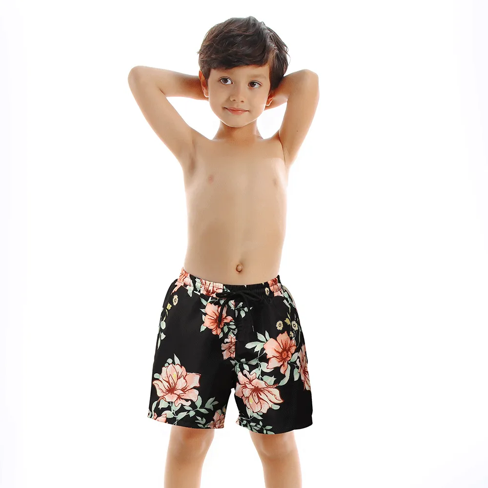 Family Matching Plants Printed Swimsuits