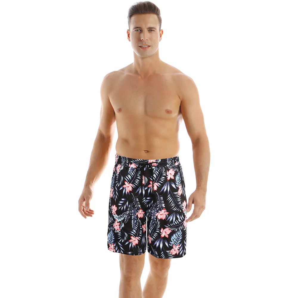 Family Matching Plants Printed Swimsuits