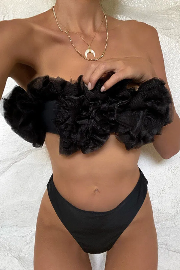 Mesh Patchwork Sweet Beach Bikini