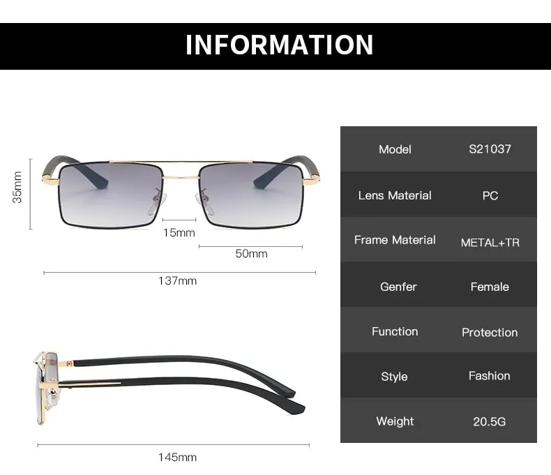 Small Gradient Square Sunglasses